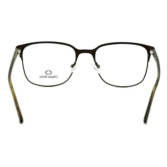 Charles Delon Square Men Matte Black Steel Frame - Picture 2 of 6